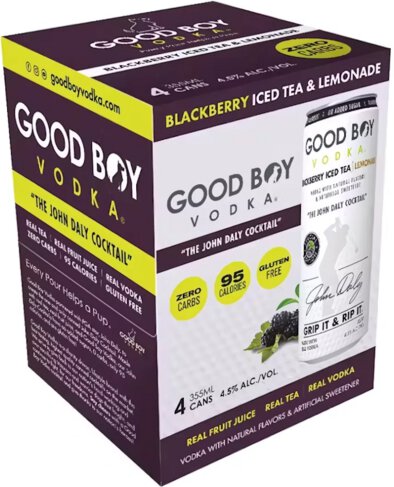Good Boy Blackberry Cans 355ml, 4-PACKS CANS