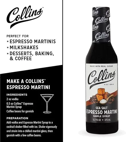 COLLINS ESPRESSO MARTINI SIMPLE SYRUP