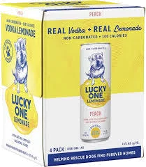 Lucky One Vodka Lemonade Peach 4pk