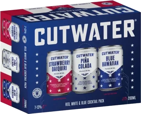 Cutwater Red White Blue Cocktail Pack