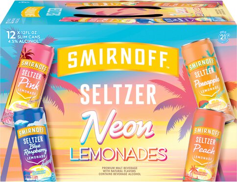 Smirnoff Seltzer Neon Lemonades