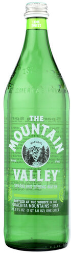 Mountain Valley Sparkling Water Lime 1L