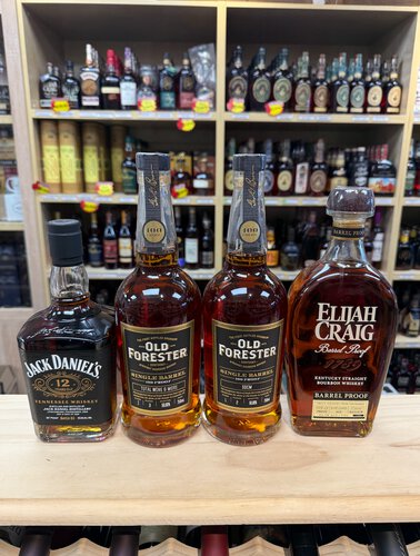 Jack Daniel's 12 Year B3 & Old Forester Single Barrel & Elijah Craig Bundle