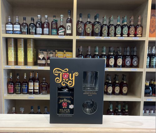 Jim Beam Extra Aged Bbn Gift Set W Glasses