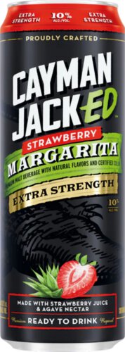 Cayman Jacked Margarita Extra Strength Strawberry Margarita Can