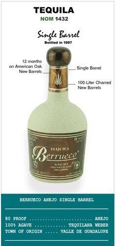 Berrueco Single Barrel Anejo Tequila