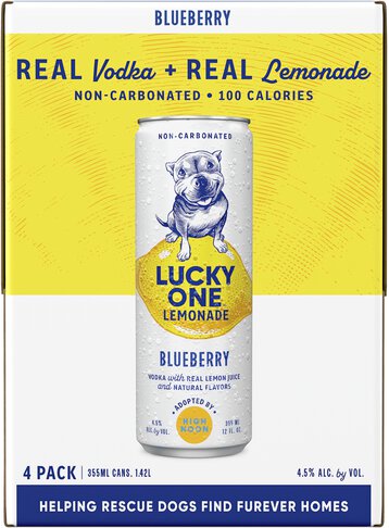 Lucky One Lemonade Blueberry 4PK - 4x355ml