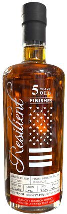 Resilient 5 Years Old Finishes Finished In Tawny Port Cask Straight Bourbon Whisky114.38pf