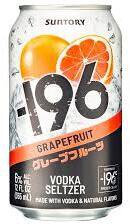 Suntory -196 Grapefruit Vodka Seltzer