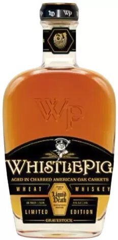 WhistlePig Wheat Whiskey Proofed with Liquid Death Mountain Water 750mL