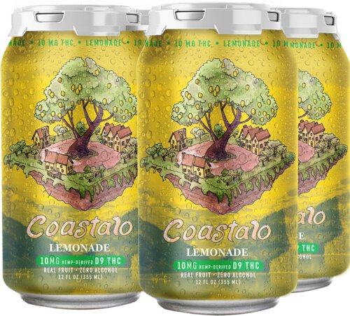 Coastalo Lemonade 10mg THC Sparkling Beverage