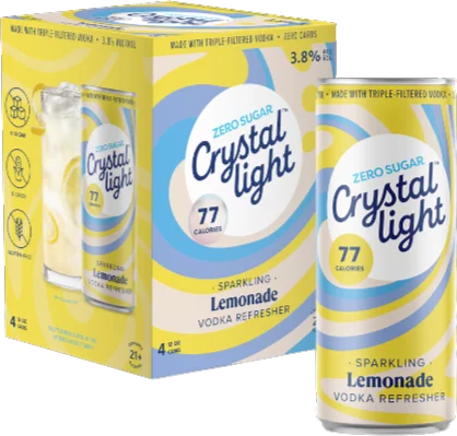 Crystal Light Zero Sugar Sparkling Lemonade Vodka Refresher