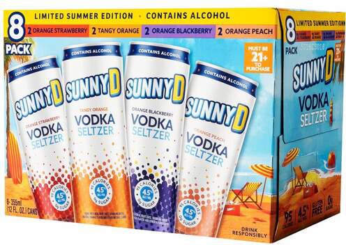 Sunny D Vodka Seltzer Summer Variety