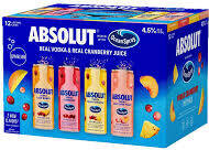 ABSOLUT OCEAN SPRAY VARIETY 12PK RTD COCKTAIL CANS