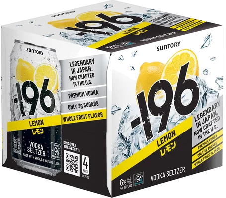 Suntory 196 Lemon Vodka Seltzer