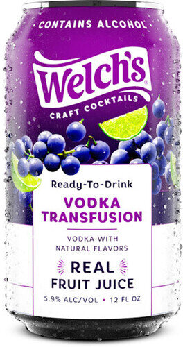 Welchs Craft Cocktails Transfusion Vodka