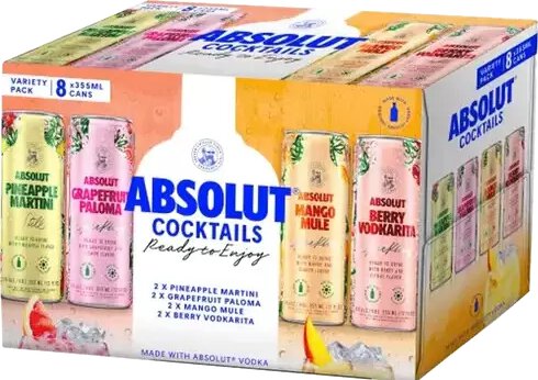 Absolut Sparkling Cocktails Variety Pack