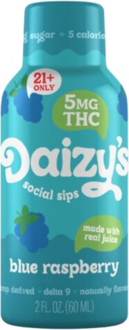 Daizy's Shot Blue Raspberry 5mg THC