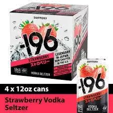 Suntory 196 Vdk Seltzer Strawberry 4cans 355 Ml