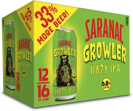 Saranac Growler Hazy