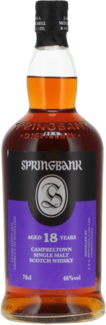 Springbank 18 Year Old Campbeltown Single Malt Scotch