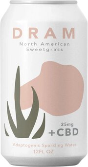Dram Sweetgrass CBD Sparkling Water