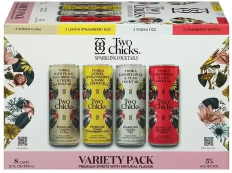 Two Chicks Vodka Cocktails Variety Pack