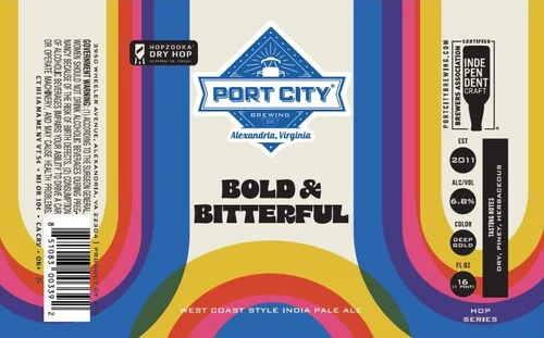 Port City (VA) Bold & Bitterful IPA 16oz 4pk Cans