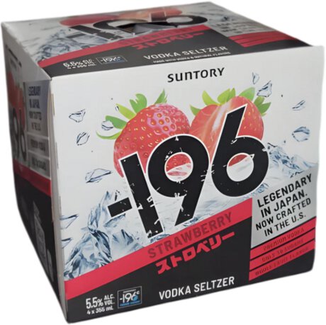 Suntory 196 Strawberry Vodka Seltzer