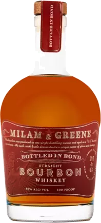 Milam & Greene Bottled In Bond Straight Bourbon Whiskey 100 Proof
