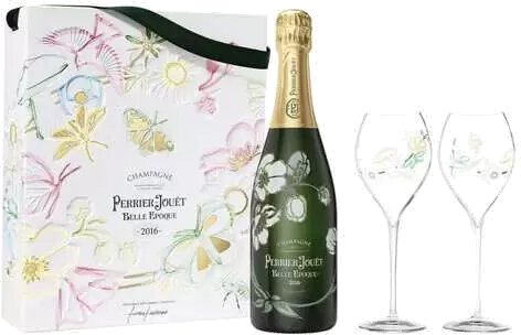 Perrier Jouet Belle Epoque Champagne Gift Set With Flute Glasses