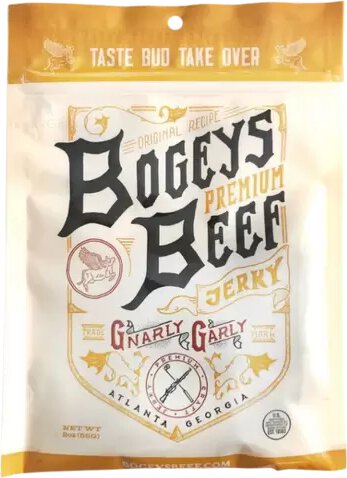 Bogeys Beef Jerky Gnarly Garly