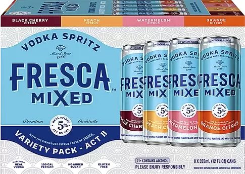 FRESCA VODKA SELTZER  ACT II CANS