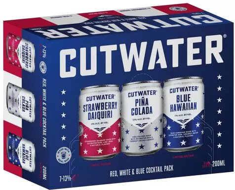Cutwater Red White Blue Cocktail Pack
