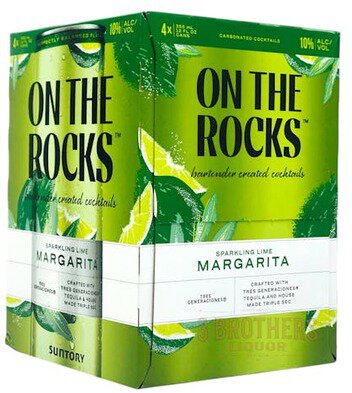 On The Rocks Sparkling Lime Margarita 4-Pack