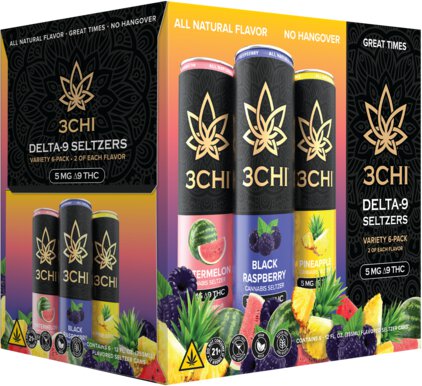 thc-a vape oil flavors 3chi 5mg THC Seltzer Variety Pack Shop Hellavated Strawberry Haze BC30MLSB Flavor:Pink N Blue (Coolness Version)