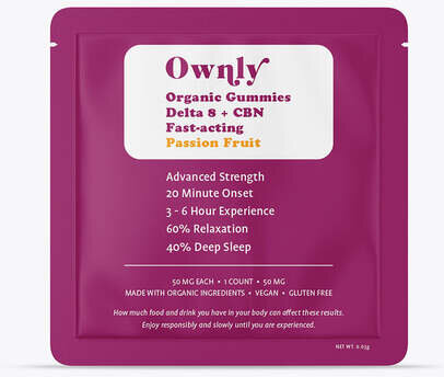 Ownly Organic Passionfruit Gummy 50mg (1ct)