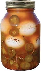 Link's Spicy Pickled Eggs