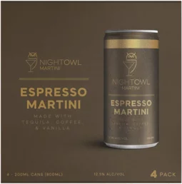 NightOwl Tequila Espresso Martini (4-Pack) Cans