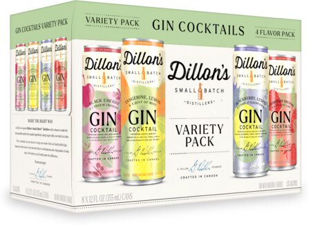 Dillon's Small Batch Gin Cocktails Variety Pack 8pk
