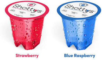 Shottys Party Ready Gelatin Shots Strawberry & Blue Raspberry