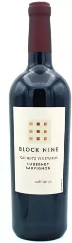 Block Nine Cab Sauv, CA 750ML(14%ABV)