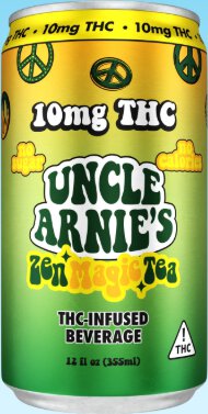 Uncle Arnie's Zen Green Tea THC Beverage - 10 mg THC