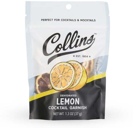 Collins Dehydrated Lemon Cocktail Garnish