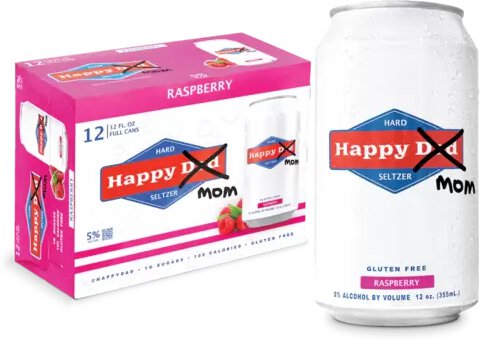 Happy Mom Raspberry Hard Seltzer
