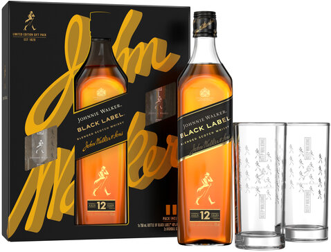 Johnnie Walker Black Label 12 Years Old 80 W Glass