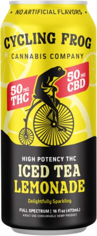 Cycling Frog 50mg THC 50mg CBD Iced Tea Lemonade