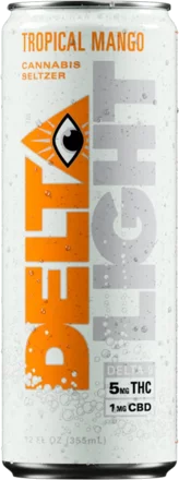 Delta Light Tropical Mango 5mg Thc & 1mg Cbd Cannabis Seltzer