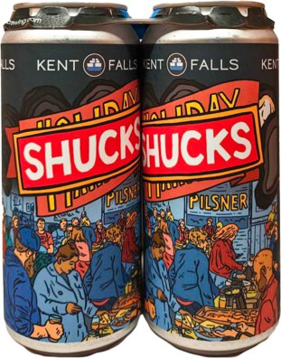 Kent Falls Brewing Shucks Oyster Shell Pilsner