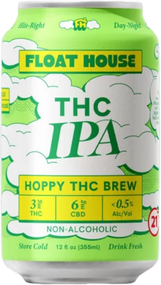 Float House Hoppy IPA THC Non-Alc 3MG THc Beer